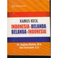 Kamus Kecil Indonesia- Belanda, Belanda- Indonesia